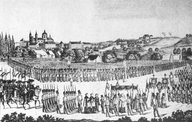 Heilig-Blut-Prozession in Altdorf-Weingarten, 22. Mai 1846